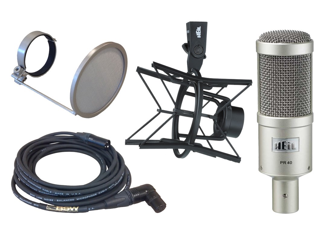Heil PR40 Dynamic Element Microphone for brodcast and studio applications
